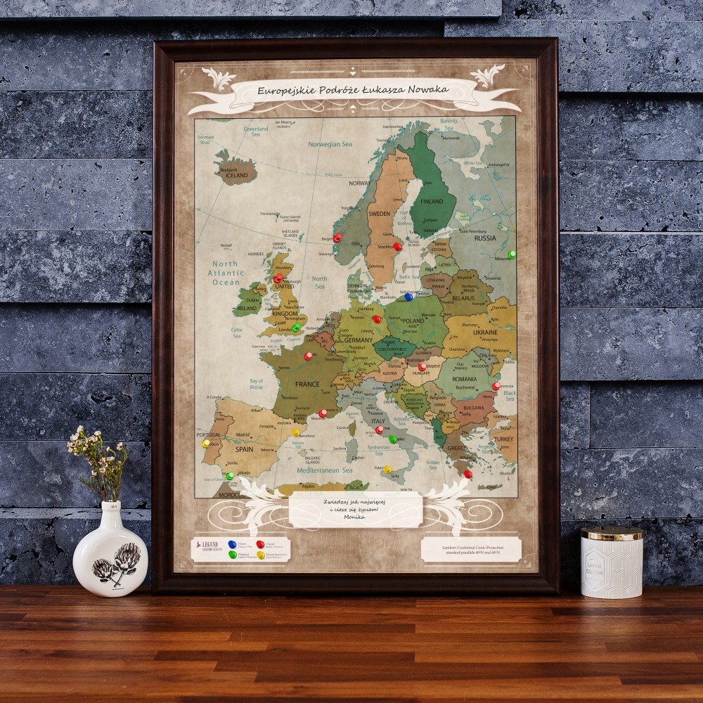 Mapa podróży - Europa