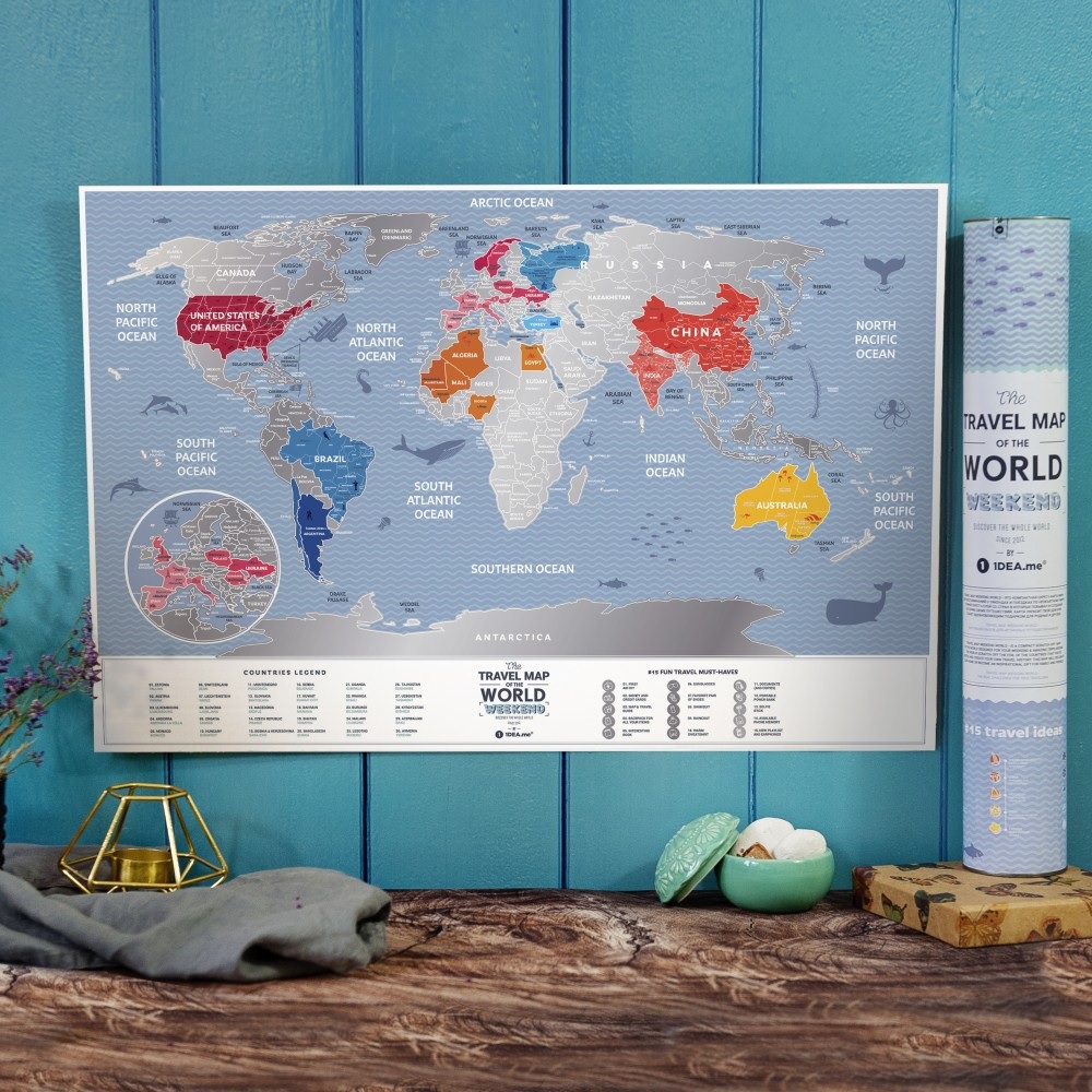Mapka zdrapka świat - mapa podróży