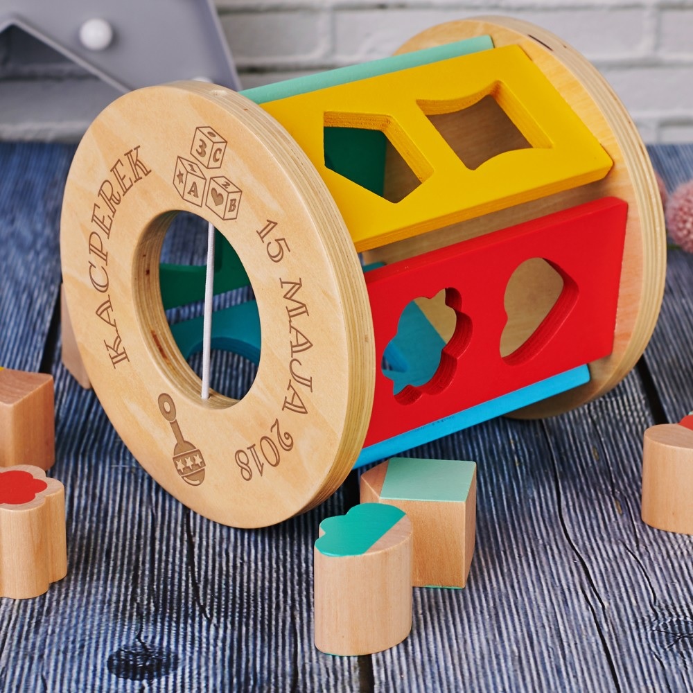 Sorter - kształty geometryczne - zabawki drewniane