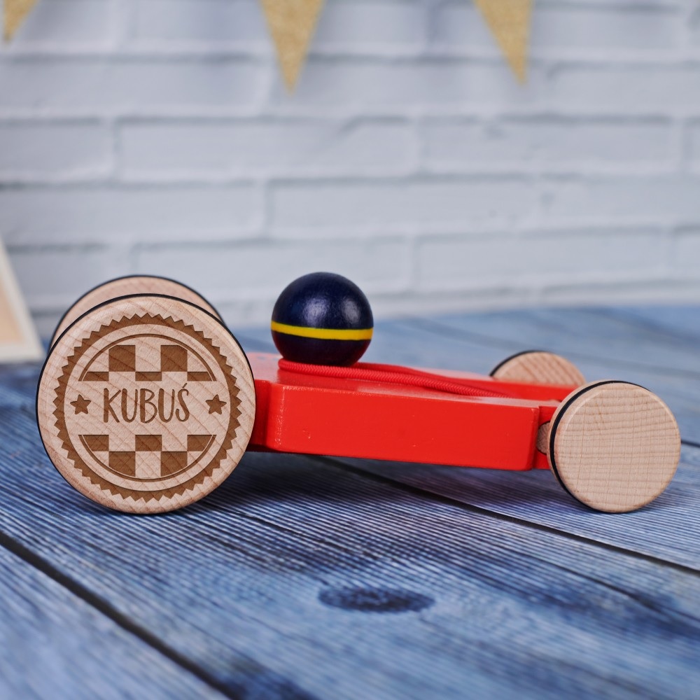 Wyścigówka - zabawki drewniane