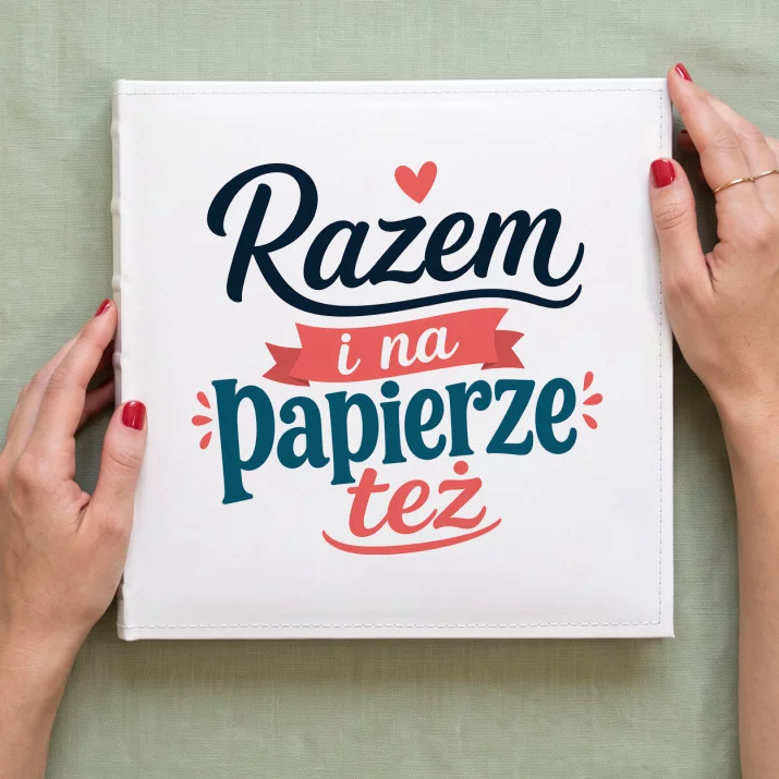 Album Na Zdjęcia Tradycyjny Na Ślub Cywilny Prezent Dla Pary Młodej Pary: Papierowa Miłość Album Na Zdjęcia Tradycyjny Na Ślub Cywilny Prezent Dla Pary Młodej Pary: Papierowa Miłość