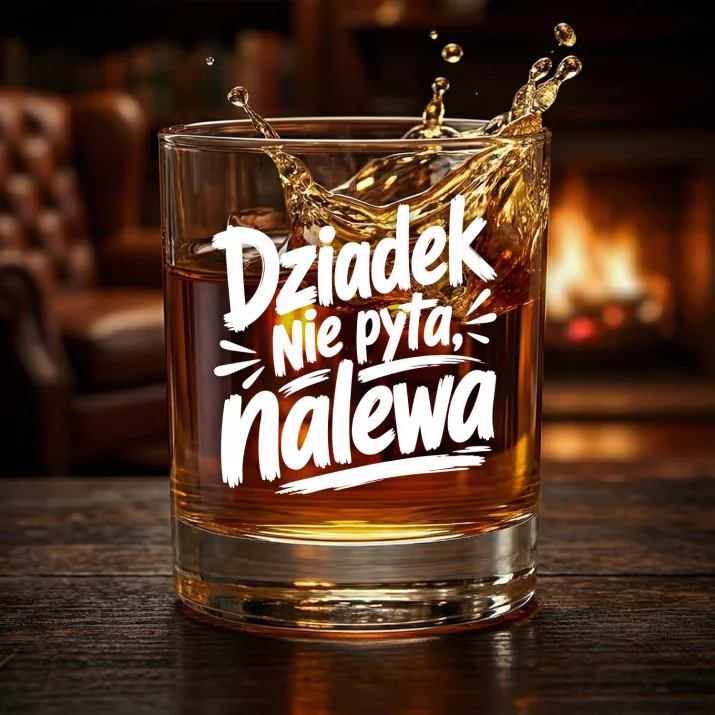 Szklanka Do Whisky Dla Dziadka Prezent Na Dzień Dziadka Dla Mężczyzny: Dziadek Nie Pyta, Nalewa Szklanka Do Whisky Dla Dziadka Prezent Na Dzień Dziadka Dla Mężczyzny: Dziadek Nie Pyta, Nalewa