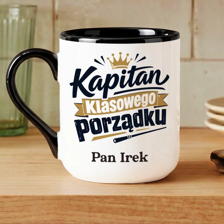 Kubek Personalizowany Na Dzień Nauczyciela Prezent Dla Nauczyciela Mężczyzny: Kapitan Klasowego Kubek Personalizowany Na Dzień Nauczyciela Prezent Dla Nauczyciela Mężczyzny: Kapitan Klasowego