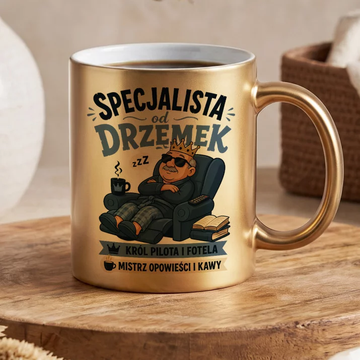 Złoty Kubek Dla Seniora Prezent Dla Mężczyzny: Senioralny Humor Złoty Kubek Dla Seniora Prezent Dla Mężczyzny: Senioralny Humor