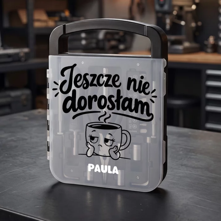 Zestaw Narzędzi Na 45 Urodziny Prezent Dla 45 Latki Kobiety: Jeszcze Nie Dorosłam Zestaw Narzędzi Na 45 Urodziny Prezent Dla 45 Latki Kobiety: Jeszcze Nie Dorosłam