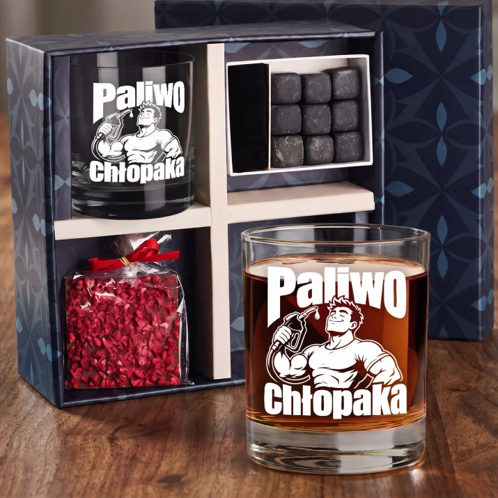 Zestaw Prezentowy Whisky Dla Chłopaka Na Dzień Chłopaka Dla Mężczyzny: Paliwo Chłopaka