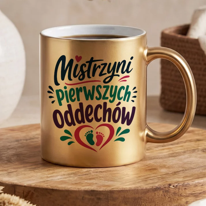 Złoty Kubek Dla Położnej Prezent Dla Kobiety: Mistrzyni Narodzin Złoty Kubek Dla Położnej Prezent Dla Kobiety: Mistrzyni Narodzin