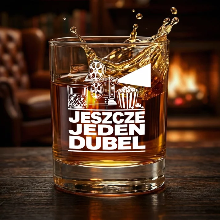 Szklanka Do Whisky Dla Kinomaniaka Prezent Dla Mężczyzny: Jeszcze Jeden Dubel
