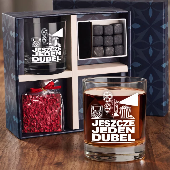Zestaw Prezentowy Whisky Dla Kinomaniaka Dla Mężczyzny: Jeszcze Jeden Dubel Zestaw Prezentowy Whisky Dla Kinomaniaka Dla Mężczyzny: Jeszcze Jeden Dubel