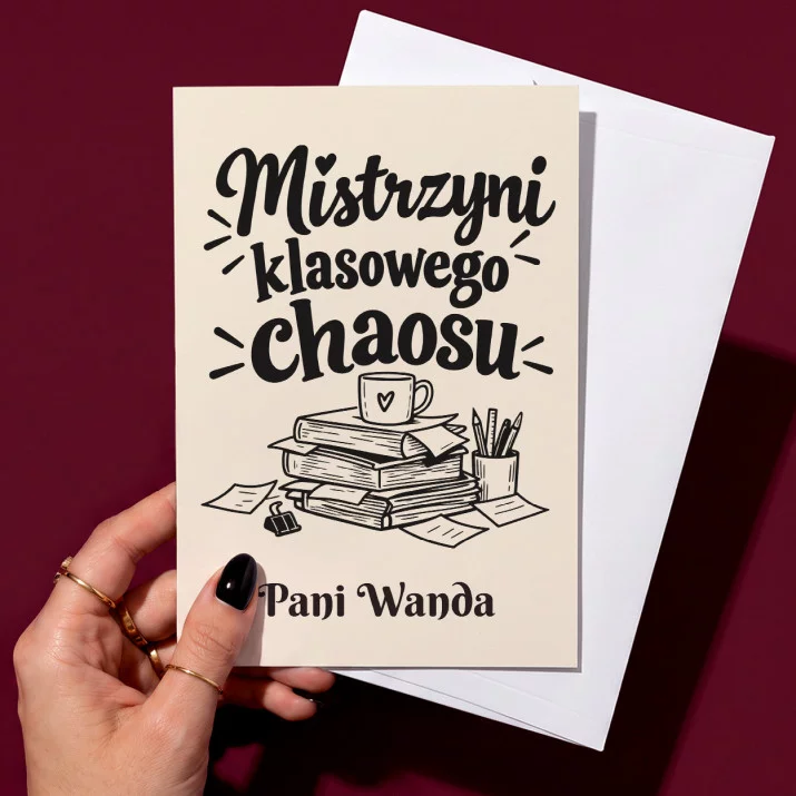 Kartka Personalizowana Dla Wychowawczyni Prezent Dla Kobiety: Mistrzyni Klasowego Kartka Personalizowana Dla Wychowawczyni Prezent Dla Kobiety: Mistrzyni Klasowego