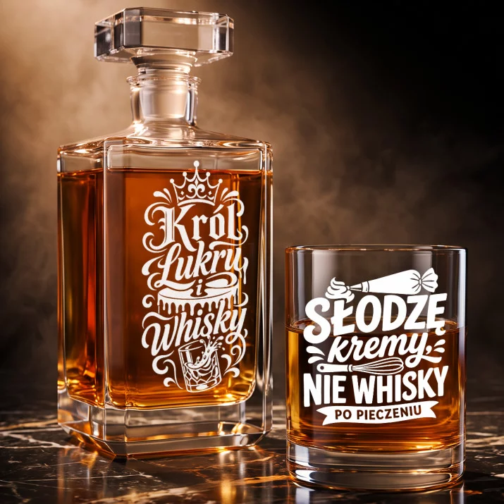 Zestaw Do Whisky Dla Cukiernika Prezent Dla Mężczyzny: Lukrowany Humor Zestaw Do Whisky Dla Cukiernika Prezent Dla Mężczyzny: Lukrowany Humor