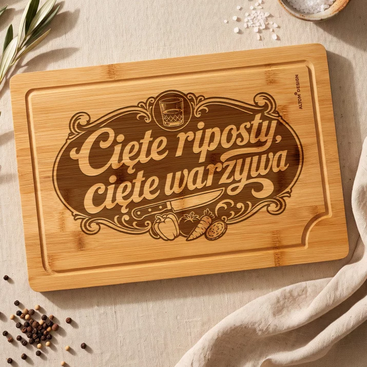 Deska Do Krojenia Na Święta Prezent Dla Kobiety: Cięty Humorek