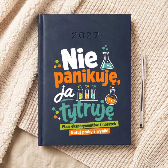 Kalendarz Książkowy A5 2027 Dla Chemika Prezent Dla Mężczyzny: Humor Chemika