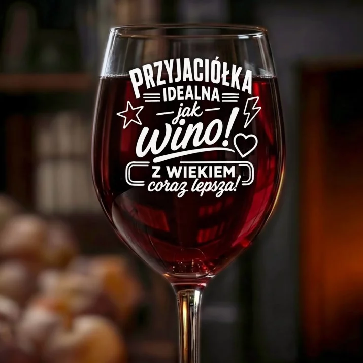 Kieliszek Do Wina Dla Przyjaciółki Prezent Dla Kobiety: Przyjaciółka Jak Wino