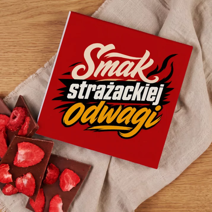Czekolada Z Truskawkami Dla Strażaka Prezent Dla Mężczyzny: Strażacka Elegancja Czekolada Z Truskawkami Dla Strażaka Prezent Dla Mężczyzny: Strażacka Elegancja