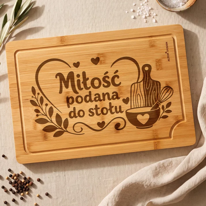 Deska Do Krojenia Na 45 Rocznicę Ślubu Prezent Na Walentynki Dla Kobiety: Smak Domowej Miłości