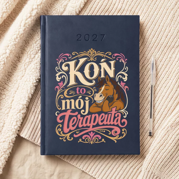 Kalendarz Książkowy A5 2027 Dla Koniarza Prezent Dla Mężczyzny: Galopujący Humor