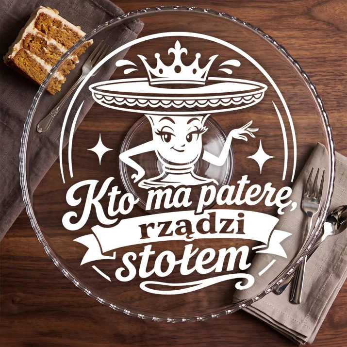 Patera Na Ciasto Dla Kobiety Prezent Dla Kobiety: Słodka Władza Patera Na Ciasto Dla Kobiety Prezent Dla Kobiety: Słodka Władza