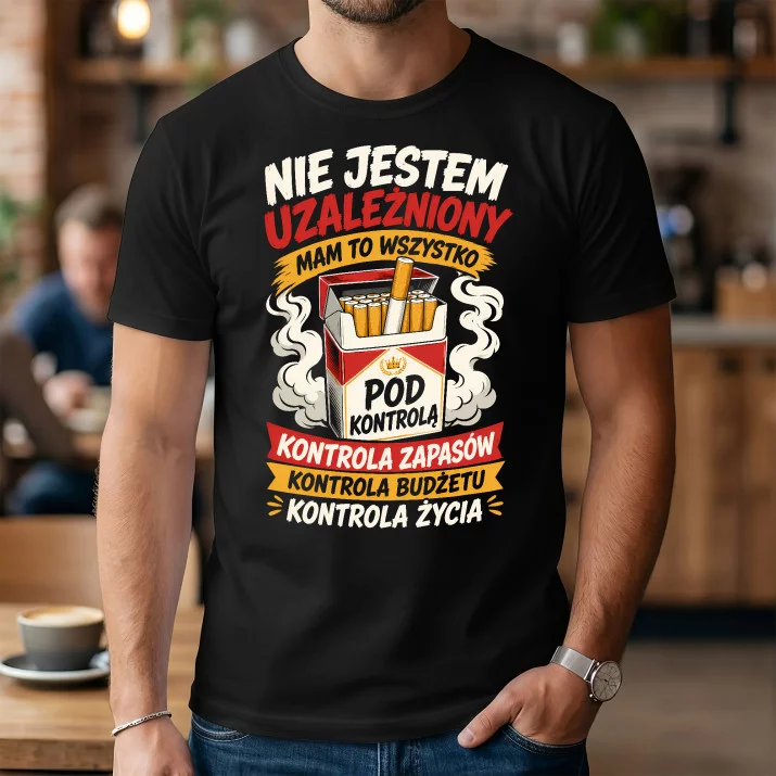 Koszulka Męska Dla Palacza Prezent Dla Mężczyzny: Nie Jestem