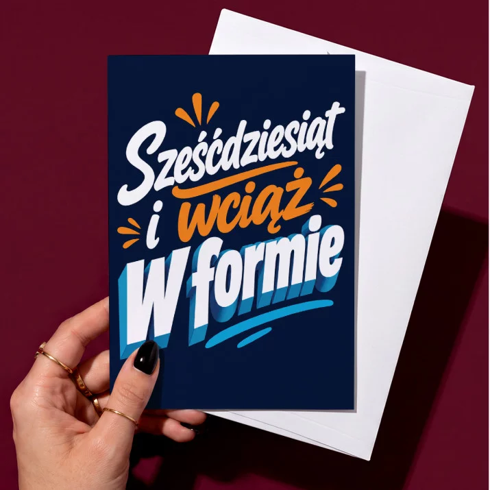 Kartka z Życzeniami Na 60 Na 60 Urodziny Dla Mężczyzny: Elegancki Dowcip Kartka z Życzeniami Na 60 Na 60 Urodziny Dla Mężczyzny: Elegancki Dowcip
