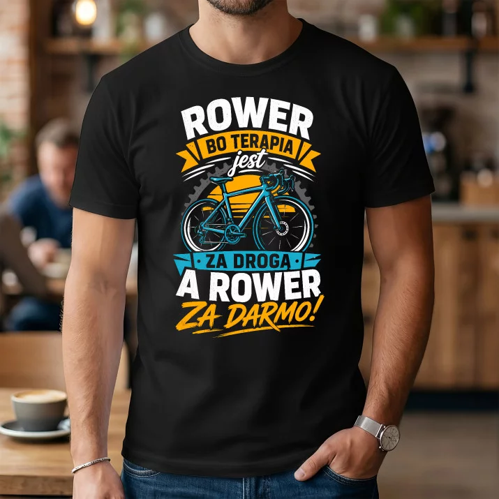 Koszulka Męska Dla Rowerzysty Prezent Dla Mężczyzny: Rower Lepszy Niż