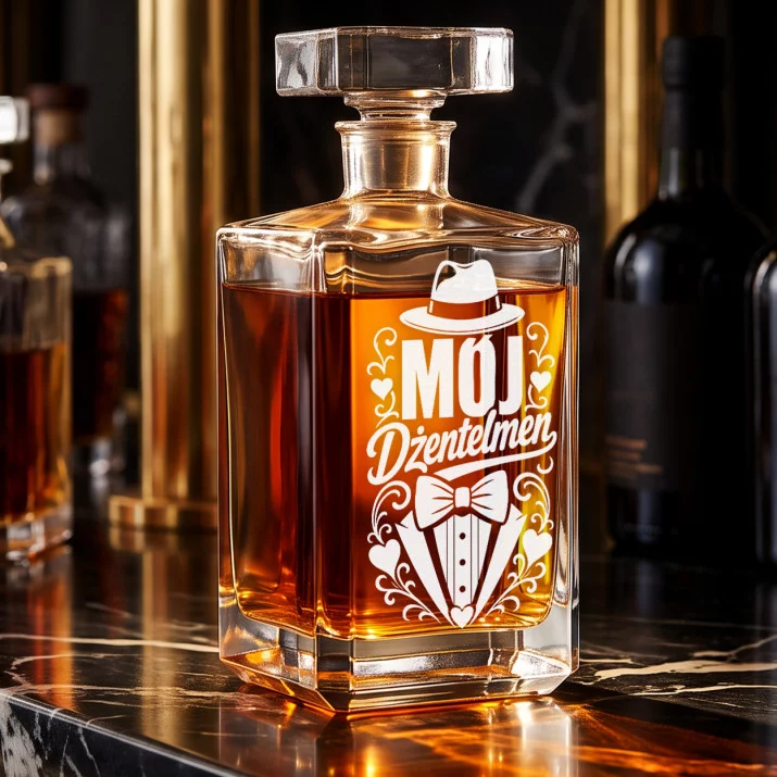 Karafka Do Whisky z Grawerem Na Walentynki Prezent Na Rocznicę: Mój Dżentelmen