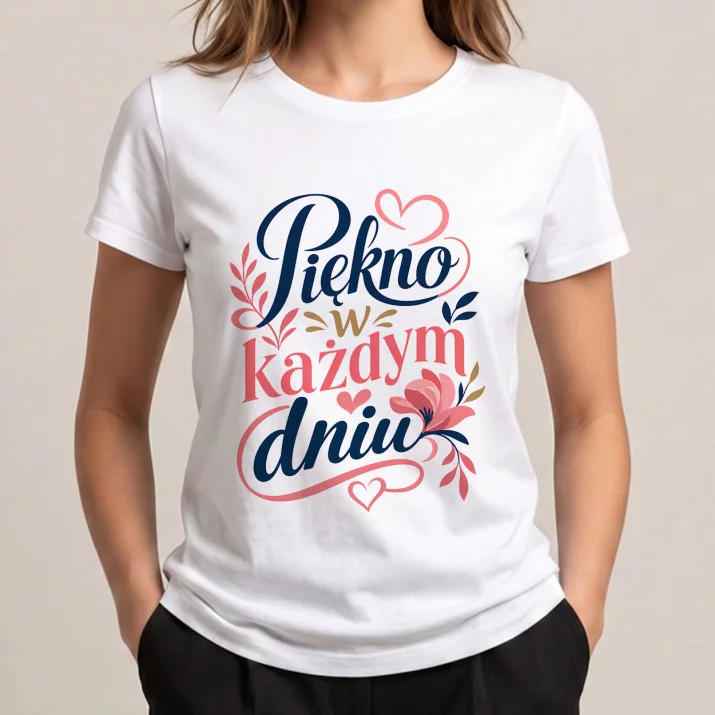 Koszulka Damska Biała Na Mikołaja Prezent Dla Kobiety: Subtelna Elegancja