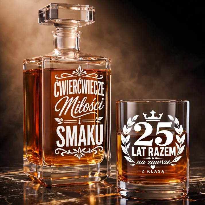 Zestaw Do Whisky Na 25 Rocznicę Ślubu Prezent Dla Mężczyzny: Ćwierćwiecze Miłości I Smaku Zestaw Do Whisky Na 25 Rocznicę Ślubu Prezent Dla Mężczyzny: Ćwierćwiecze Miłości I Smaku
