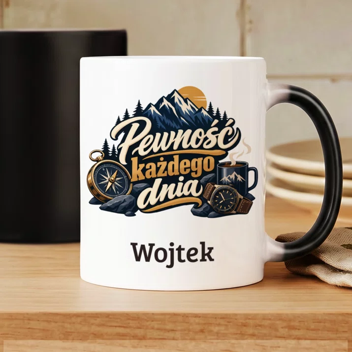 Kubek Personalizowany Dla Mężczyzny Prezent Dla Mężczyzny: Pewność Każdego Dnia Kubek Personalizowany Dla Mężczyzny Prezent Dla Mężczyzny: Pewność Każdego Dnia