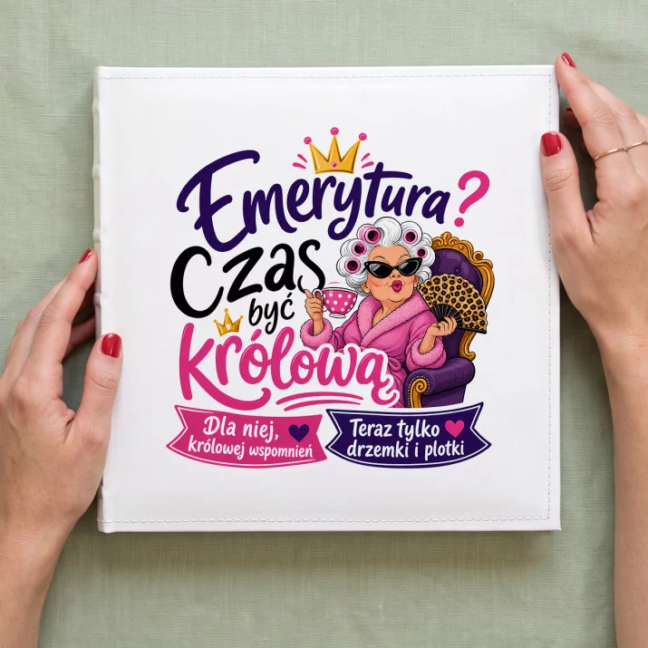 Album Na Zdjęcia Tradycyjny Na Emeryturę Prezent Dla Emeryta Kobiety: Emerytalny Humor