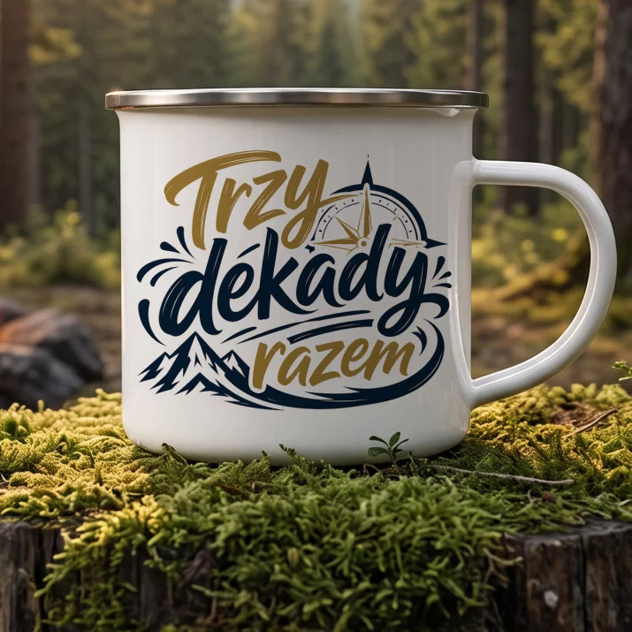 Kubek Emaliowany Na 30 Rocznicę Ślubu Prezent Dla Mężczyzny: Elegancka Męska Kubek Emaliowany Na 30 Rocznicę Ślubu Prezent Dla Mężczyzny: Elegancka Męska