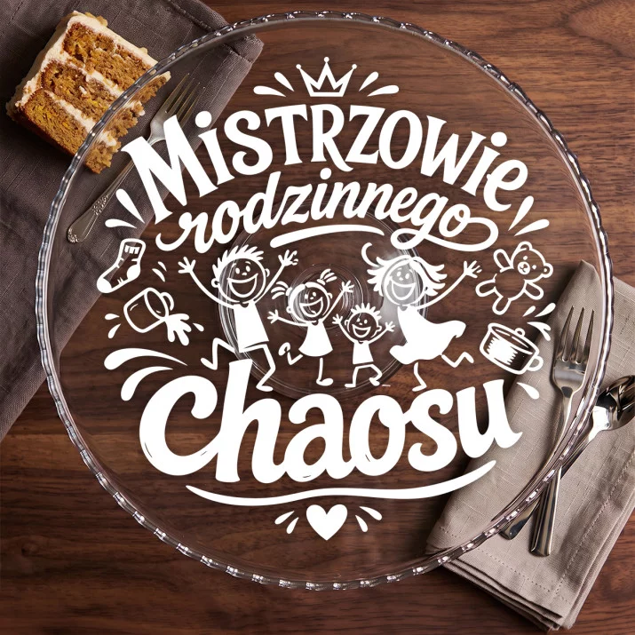 Patera Na Ciasto Na Podziękowanie Dla Rodziców Prezent Dla Pary: Rodzinny Chaos Patera Na Ciasto Na Podziękowanie Dla Rodziców Prezent Dla Pary: Rodzinny Chaos