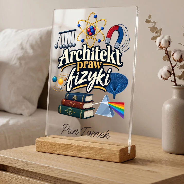 Druk Na Szkle Dla Nauczyciela Fizyki Prezent Na Dzień Nauczyciela Dla Mężczyzny: Architekt Praw Fizyki Druk Na Szkle Dla Nauczyciela Fizyki Prezent Na Dzień Nauczyciela Dla Mężczyzny: Architekt Praw Fizyki