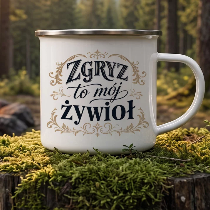 Kubek Emaliowany Dla Dentysty Prezent Dla Mężczyzny: Dentystyczny Doodle Kubek Emaliowany Dla Dentysty Prezent Dla Mężczyzny: Dentystyczny Doodle