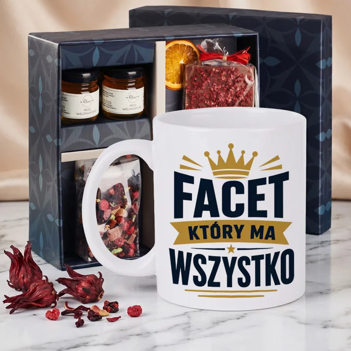 Zestaw Prezenowy Z Kubkiem Dla Faceta Który Ma Wszystko: Facet Który Ma Wszystko Zestaw Prezenowy Z Kubkiem Dla Faceta Który Ma Wszystko: Facet Który Ma Wszystko