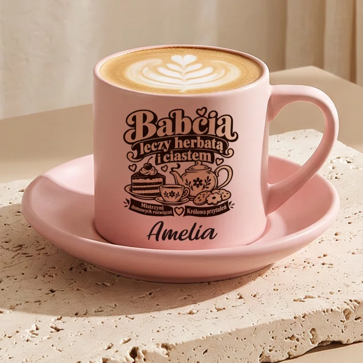 Filiżanka Personalizowana Na Dzień Babci Prezent Dla Babci Kobiety: Babcia Leczy Herbatą I Filiżanka Personalizowana Na Dzień Babci Prezent Dla Babci Kobiety: Babcia Leczy Herbatą I
