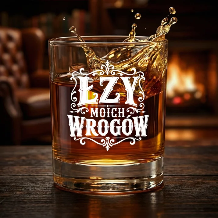 Szklanka Do Whisky Dla Mężczyzny Prezent Dla Mężczyzny: Łzy Moich Wrogów Szklanka Do Whisky Dla Mężczyzny Prezent Dla Mężczyzny: Łzy Moich Wrogów