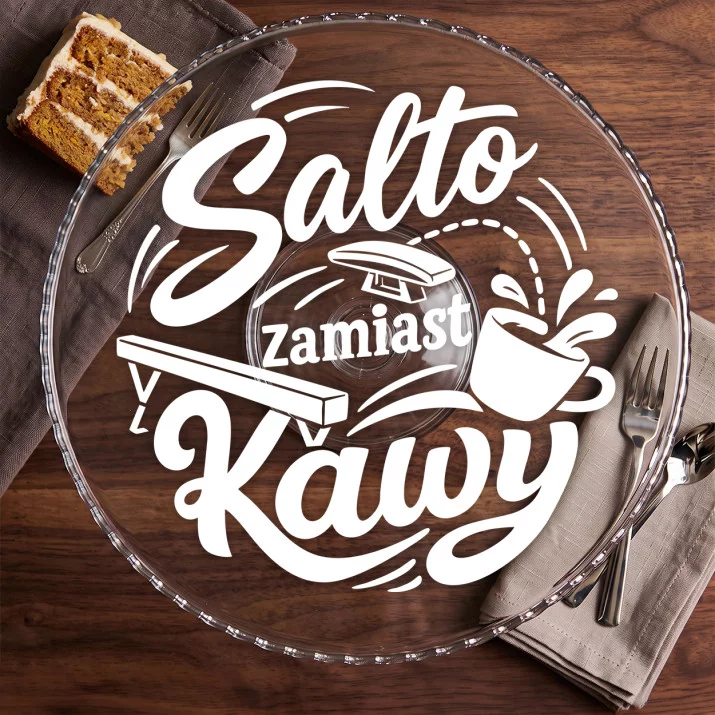 Patera Na Ciasto Dla Gimnastyczki Prezent Dla Kobiety: Gimnastyczny Luz Patera Na Ciasto Dla Gimnastyczki Prezent Dla Kobiety: Gimnastyczny Luz