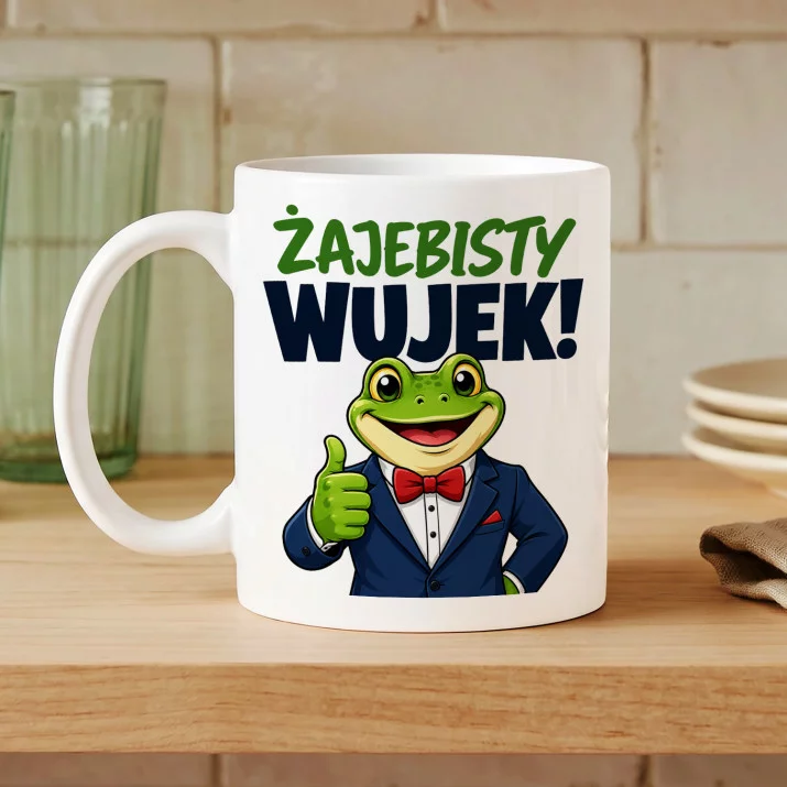 Kubek Z Nadrukiem Dla Wujka Prezent Dla Mężczyzny: Żajebisty Wujek Kubek Z Nadrukiem Dla Wujka Prezent Dla Mężczyzny: Żajebisty Wujek