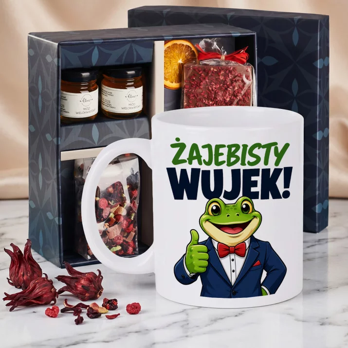 Zestaw Prezenowy Z Kubkiem Dla Wujka: Żajebisty Wujek Zestaw Prezenowy Z Kubkiem Dla Wujka: Żajebisty Wujek
