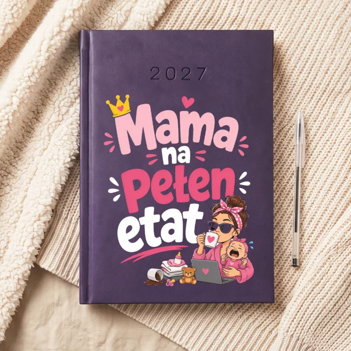 Kalendarz Książkowy A5 2027 Na Narodziny Dziecka Prezent Dla Kobiety: Nowa Mama Z Humorem Kalendarz Książkowy A5 2027 Na Narodziny Dziecka Prezent Dla Kobiety: Nowa Mama Z Humorem