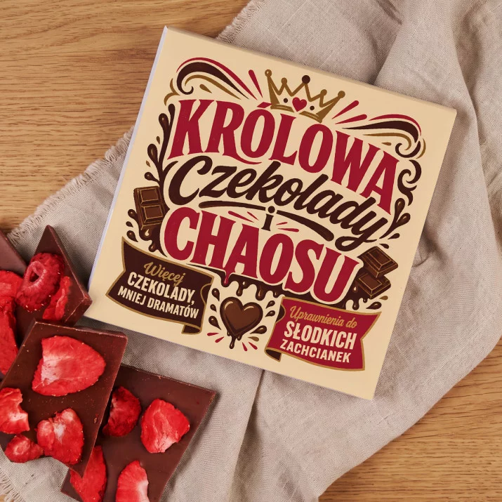 Czekolada Z Truskawkami Dla Dziewczyny Prezent Na Dzień Dziewczyny Dla Kobiety: Czekoladowa Królowa Czekolada Z Truskawkami Dla Dziewczyny Prezent Na Dzień Dziewczyny Dla Kobiety: Czekoladowa Królowa