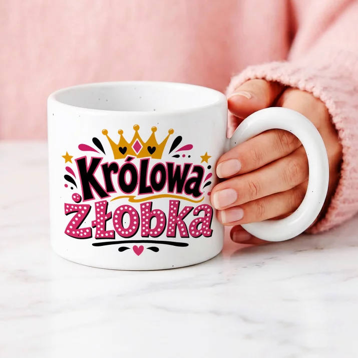 Kubek Z Okrągłym Uchem Dla Cioci Ze Żłobka Prezent Dla Kobiety: Żłobkowa Duma
