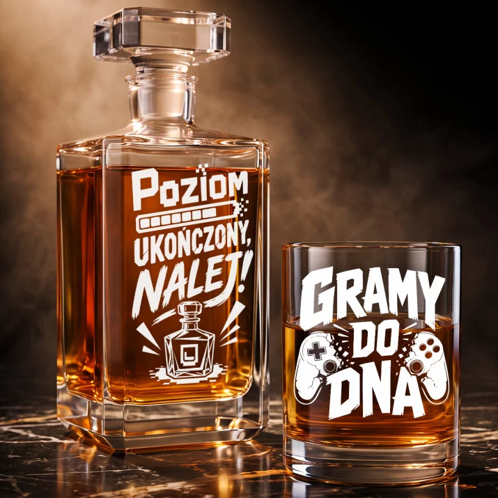 Zestaw Do Whisky Dla Gamera Prezent Dla Mężczyzny: Triumf Gracza Zestaw Do Whisky Dla Gamera Prezent Dla Mężczyzny: Triumf Gracza