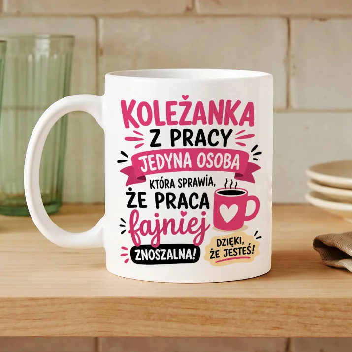 Kubek Z Nadrukiem Dla Koleżanki Z Pracy Prezent Dla Kobiety: Ładna Mądra I Ma Rację Kubek Z Nadrukiem Dla Koleżanki Z Pracy Prezent Dla Kobiety: Ładna Mądra I Ma Rację