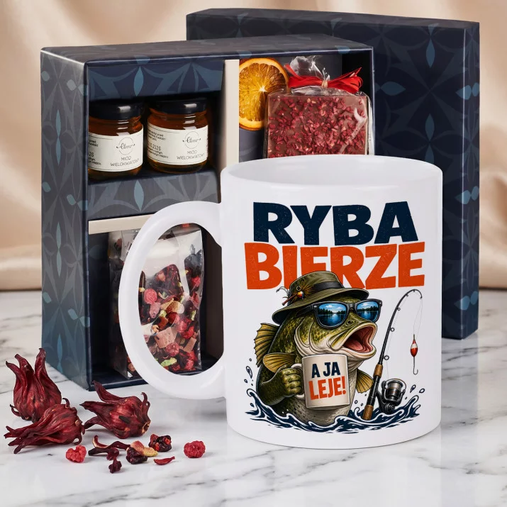 Zestaw Prezenowy Z Kubkiem Dla Rybaka: Rybak Z Humorem