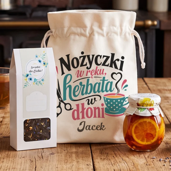 Zestaw Herbaciany Dla Fryzjera Prezent Dla Mężczyzny: Fryzjerska Przerwa