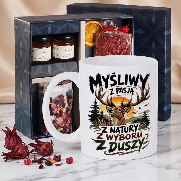 Zestaw Prezenowy Z Kubkiem Dla Myśliwego: Myśliwy Z Pasją Zestaw Prezenowy Z Kubkiem Dla Myśliwego: Myśliwy Z Pasją