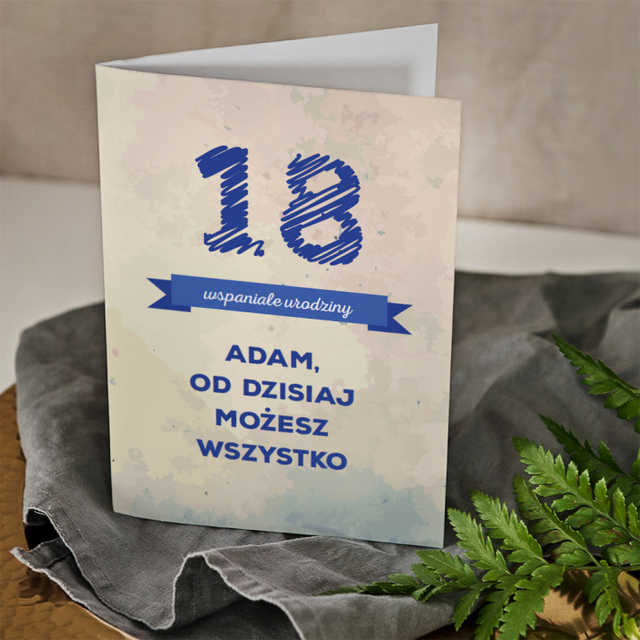 18 wspaniałe urodziny - kartka z życzeniami