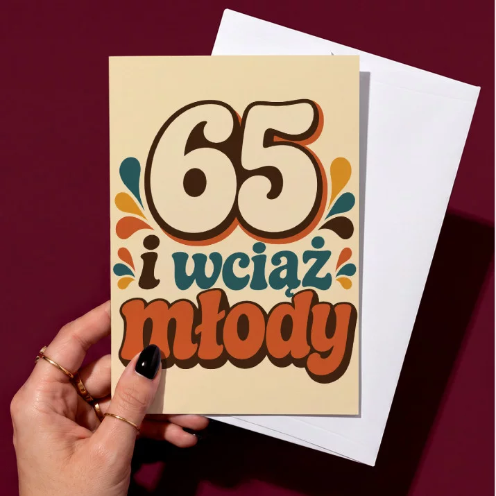 Kartka z Życzeniami Dla 65 Latka Na 65 Urodziny Dla Mężczyzny: Retro Lata 70 Kartka z Życzeniami Dla 65 Latka Na 65 Urodziny Dla Mężczyzny: Retro Lata 70